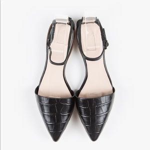 All Black Pressed Sling Wrap Flats